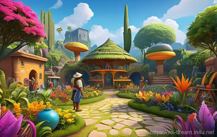 꿈의정원 글로벌 서버 동향 - **Día de Muertos Garden Celebration**
    A vibrant, whimsical "Dream Garden" scene celebrating Día ...